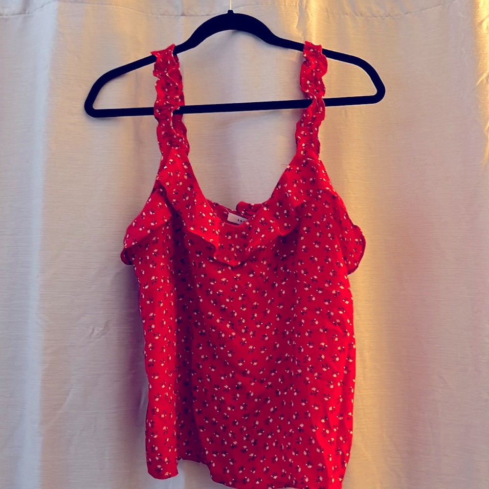 Flutter sleeve tank top